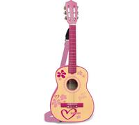 Bontempi Guitare classique en bois iGirl 22 7571 – 6 cordes, bandoulière, 75 cm – Rose