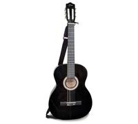 Bontempi Guitare Classique en Bois 6 Cordes 100 cm avec Sangle | Guitare classique en bois à 6 cordes, 100 cm de long, accordable, avec médiator, sangle et méthode de musique.