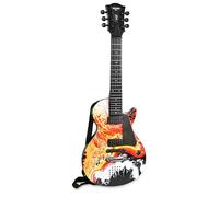 Bontempi Guitare Rock électronique 6 cordes métal – 5 démos, 5 rythmes, sangle, prise micro, 560mm