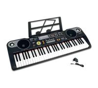 BONTEMPI - Harmonykeys Clavier Numérique à Touches Professionnelles | 61 Touches, Connexion USB, Adaptateur Secteur, 200 Sons et Rythmes, Fonction Enregistrement, Écran 3 Chiffres 860x295x90 mm