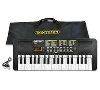 Bontempi | KeyRhythm - Clavier Piano Numérique 37 Touches, Hauteur 2 cm Avec Prise Casque, Bande Pentagrammée, Métronome et Transpositeur, 53.4x19.9x6.9 cm