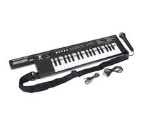 BONTEMPI - Keyrhythm Keytar électronique à 37 touches avec sangle et batterie rechargeable, 4 sons, 4 rythmes, 10 morceaux préenregistrés, fonction apprentissage, USB Type-C