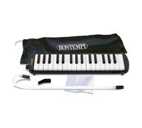 Bontempi - Piano à bouche Mélodica 333250 - 32 touches 42 cm - Noir/Blanc avec sacoche