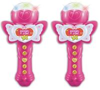 Bontempi - Micro, 412071, Blanc/Rose (Lot de 2)