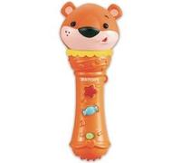 Bontempi microphone avec tête d'animal 18 cm orange G