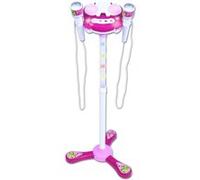 Bontempi microphone de scène avec son blanc / rose 89 cm Blanc G