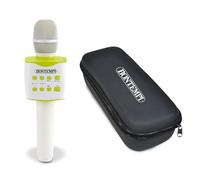 Bontempi | Microphone sans Fil avec Étui et Haut-Parleur Karaoké, Effet Changeur de Voix, Volume et Écho Réglables, 27x7.5x7.5 cm