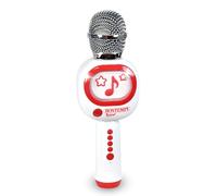 BONTEMPI - Microphone sans Fil avec Haut-Parleur Fonction Karaoké Effet Changeur de Voix Contrôle du Volume et Sélection des Morceaux Fente Micro SD USB Type-C 80x240x65 mm