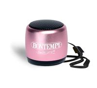 Bontempi | Mini Enceinte sans Fil Couleur Rose, Connexion Simple et Rapide sans Fil, Idéale pour Les Fêtes et Les Enfants, 300x200x195mm