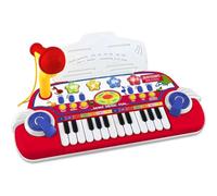 Bontempi | MiniKeyFun : Jouet à 24 Touches avec Microphone et pupitre de Lecture pour Petits Musiciens