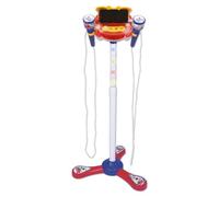 Bontempi | TwinStage Mic - Double Microphone de Scène, 360x360x890 mm | Connexion MP3 pour une Performance Incroyable, Bleu