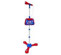 Bontempi - Wirelessstage Mic Microphone sans Fil De Scène, 360x360x1100 mm | Performances Sans Limites Avec Pied Réglable Et Effets Lumineux Bleus