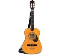 Bontempi – Guitare classique en bois WoodHarmony 92 cm 6 cordes avec bandoulière Marron