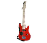 BONTEMPI - Woodriffs Guitare Électronique en Bois, 770mm | Corps et Manche en Érable, 21 Frettes Nickelées, Pickup Single Coil, Amplificateur Intégré, Pile 9V Non Incluse