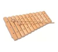 Bontempi xylophone en bois 12 note 35 cm Ivoire G
