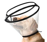 BONTHEE Collier conique pour chien et chat de grande et moyenne taille, collier de protection élisabéthain pour la guérison des plaies, anti-léchage et morsure, taille XL