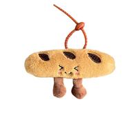 BONTOUJOUR Porte-clés avec pendentif en forme de baguette en forme de pain souriant et souriant, Baguette timide, Small