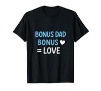 Bonus Dad = Emblème de typographie d'équation d'amour T-Shirt