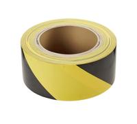 BONUS Eurotech 1BL23.71.0050/033A# Ruban de Marquage au sol PVC, largeur 50 mm, longueur 33 m, Adhésif à base de Caoutchouc, Épaisseur 0,17 mm, Jaune/Noir, Scapa avec ou sans Noyau Producteur