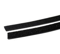 BONUS Eurotech 1BZ21.01.0016/025 Fixation crochets et boucles 16 mm bande, auto-adhésive, ensemble:25m crochets et boucles, noir