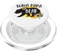 Bonus Mama Bear Tournesol Best Stepmom Ever Stepmother Bears PopSockets PopGrip pour MagSafe