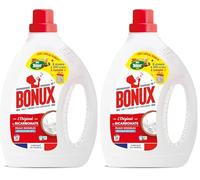 Bonux I Lessive Liquide l'Original Bouteille | Adaptée aux peaux sensibles | Nettoie en Profondeur | Pour linge Blanc et Couleur | 1,4L et 31 lavages (Lot de 2)