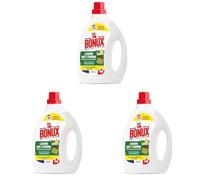 Bonux - Lessive Liquide Aux 3 Savons - Parfum Savon de Marseille - Nettoie en Profondeur - Pour Linge Blanc et Couleur - Adaptée Aux Peaux Sensibles - 50 Lavages 2,25L (Lot de 3)