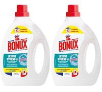 Bonux - Lessive Liquide Hygiène - Anti-Odeurs - Technologie FreshplexTM- Nettoie en Profondeur - Pour Linge Blanc et Couleur - Adaptée Aux Peaux Sensibles - 42 Lavages 1,9L (Lot de 2)