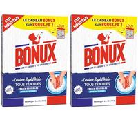 Bonux - Lessive Poudre Rapid’Main - Nettoie en Profondeur à la Main - Pour Linge Blanc et Couleur - Adaptée Aux Peaux Sensibles - 450g (Lot de 2)