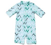 BONVERANO Bébé Maillot Bain UPF 50+ Protection Solaire Fermeture Éclair (Bleu 2, 3-6 Mois)