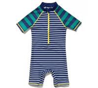 BONVERANO Bébé Maillot Bain UPF 50+ Protection Solaire Fermeture Éclair (Rayures 2, 6-9 Mois)