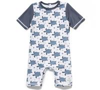 BONVERANO Bébé Maillot Bain UPF 50+ Protection Solaire Fermeture Éclair (Tortue Grise, 6-9 Mois)