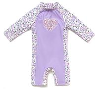 BONVERANO Bébé Maillot Bain UPF 50+ Protection Solaire Fermeture Éclair (Violet, 24-36 Mois)