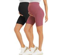 BONVIGOR Modern/Fitted Shorts, Lot de 2-Noir/Rose foncé, M Femme