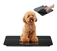 Bonvoisin Balance Animale Numérique jusqu'à 100 kg, Balance pour Chats et Chiens avec Précision 10 g & 3 Modes (kg/lb/st) - Grande Tapis Caoutchouc 68x33 cm, écran LCD, Fonction Hold, Recharge USB-C