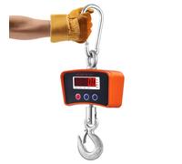 Bonvoisin Balance de Grue 2200lbs/1000kg, Balance Suspendue Numérique, Balance Industrielle Rechargeable et Robuste, Lisibilité 0,44 Lbs/0,2kg avec 3 Unités de Poids pour La Ferme (EU)