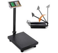 Bonvoisin Balance numérique à plate-forme 660LBs Heavy Duty KG/LB - Balance de sol commutable pour peser colis, bagages, valises, boîtes (UE)