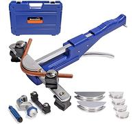Bonvoisin Cintreuse Manuelle de Tubes 6~22mm (1/4 '' - 7/8 '') 0-90°, avec Coupe-Tube, Fraise d'Ebavurage, pour Tuyau en Cuivre Aluminium (6~22mm Cintrage vers L'avant)