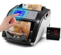 Bonvoisin Compteur de Billets, Totalise La Valeur Des Coupures Triées | 1000 Billets/Min, Détection UV/IR/MG, Écran Tactile, pour Banques Et Entreprises (Coupures Mélangées Non Totalisables)