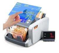 Bonvoisin Compteuse de Billets, Totalise Les Coupures Mélangées, 5 Devises | 1500 Billets/Min, Détection CIS/UV/IR/MG, Tri, Fonctions Batch Et Add, Écran Tactile, pour Banques Et Entreprises