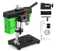 Bonvoisin Mini Perceuse à Colonne d'Établi 3415tr/min Réglable en Hauteur | Double Alimentation, Mandrin 0,02"-0,24", Hauteur Réglable 0-1,65", 3415tr/min, Moteur Cuivre, Pour Bois/Métal/Plastique