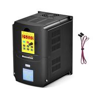 Bonvoisin Variateur De Fréquence VFD, 380v 7.5kw, Entrée Triphasée | 10 HP, Régulateur De Vitesse, Pour Moteur De Broche CNC Et Moteurs Industriels, Câble De Commande De 100 Cm Inclus