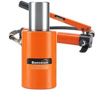 Bonvoisin Vérin Hydraulique 10T avec CP-180 Pompe Manuelle, Course 50mm, Auto-Hauteur 104mm, pour La Construction Mécanique/Ponts/Bâtiments (RSC-10T+CP-180)