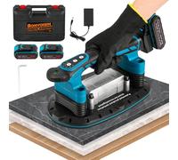 Bonvoisin Vibromasseur de Carrelage, Grande Zone d'Aspiration, Capacité d'Adsorption de 400kg, 6 Vitesses, avec Batterie au Lithium, Pour Carrelage/Verre/Bois/Ciment (EU)