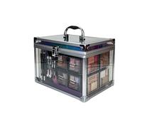 bonvoyage, Coffret Maquillage Femme avec Rouge à Lèvres, Ombres à Paupières, Blush, Set de Manucure et Pédicure, Malette Transparente Portable et Légère, Colour Delights