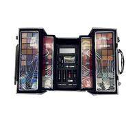 bonvoyage, Professional Colour Makeup Set, Mallette de Maquillage 100 Pièces avec Ombres à Paupières, Blush, Rouge à Lèvres, Mascara, Set Manucure et Pédicure, Applicateurs, etc, Portable et à la Mode