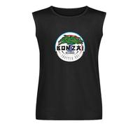 Bonzai Records Essential Mens Black Sleeveless T-Shirt Graphic Tee Printed Unisex Vest Tank Tops Shirt M