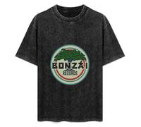 Bonzai Records Essential Men's T-Shirt Unisex Black Men Tees 3XL