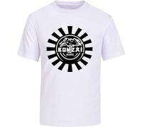 Bonzai Records T-Shirt Short Sleeve Casual Tee Clothing Soft Cotton Streetwear Shirt White Tee T-Shirt White S