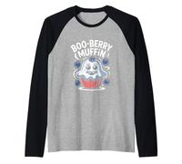Boo-Berry Muffin Mignon Myrtille effrayante Manche Raglan